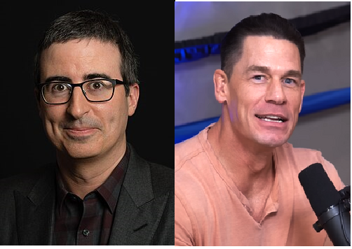 John Oliver (left) and John Cena (right), clearly separated at birth?